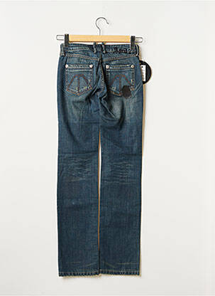 Jeans coupe droite broderie rivets taille normale bleu APRIL 77 femme