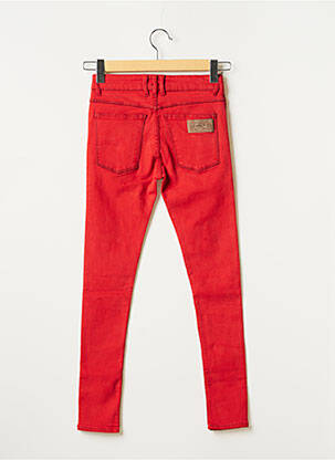 Jeans skinny tissage brut taille normale rouge APRIL 77 femme