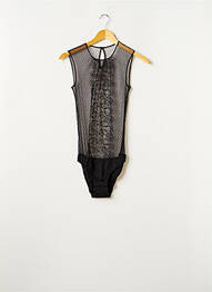 Body lingerie effet matière satinée noir VALEGE femme