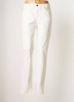 Jeans coupe droite blanc EMPORIO ARMANI pour femme
