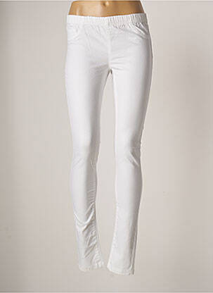 Pantalon slim taille élastique taille normale blanc VILA femme