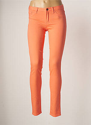 Pantalon slim stretch taille normale orange VILA femme