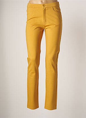 Pantalon slim jaune YOULINE pour femme