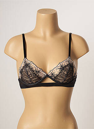 Soutien-gorge légère et transparente haut triangles noir PASSIONATA femme