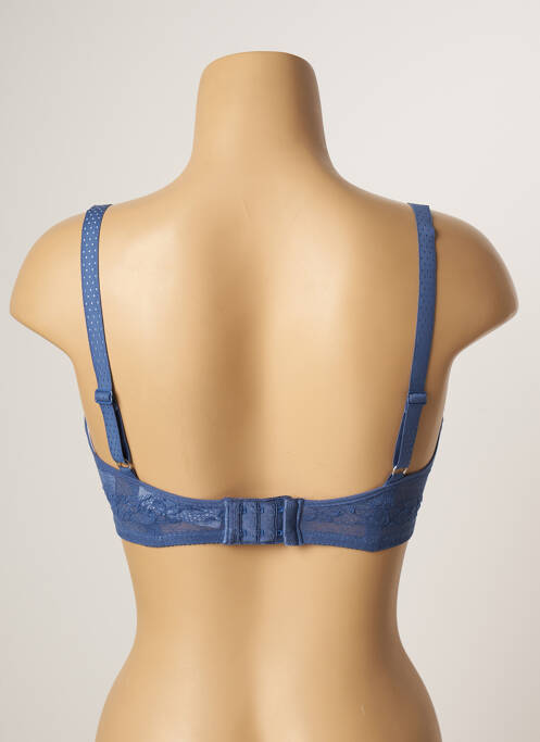Soutien-gorge effet matière satinée haut soutien-gorge moulé bleu PASSIONATA femme