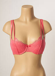 Soutien-gorge tissage dentelle haut soutien-gorge avec mousse de rembourrage amovible rose PASSIONATA femme