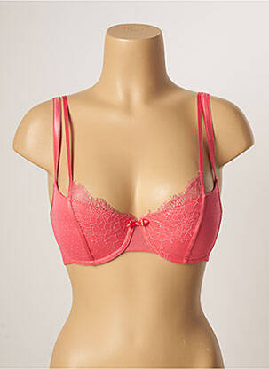 Soutien-gorge tissage dentelle haut soutien-gorge avec mousse de rembourrage amovible rose PASSIONATA femme