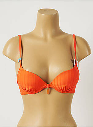 Haut de maillot de bain stretch haut soutien-gorge moulé orange CHERRY BEACH femme