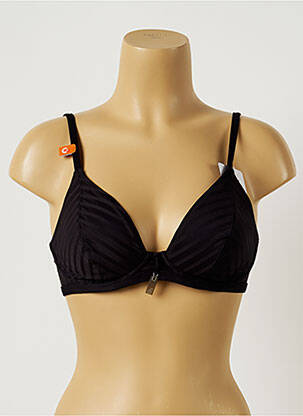 Haut de maillot de bain stretch haut soutien-gorge emboitant noir CHERRY BEACH femme