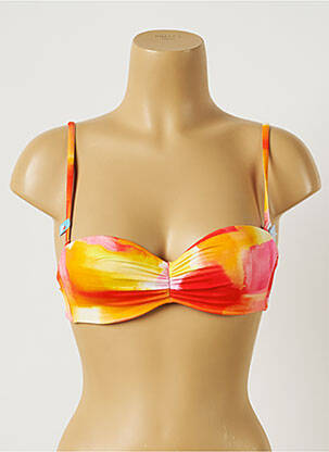 Haut de maillot de bain stretch haut bandeau orange CHERRY BEACH femme