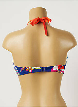 Haut de maillot de bain stretch haut soutien-gorge balconnet bleu CHERRY BEACH femme