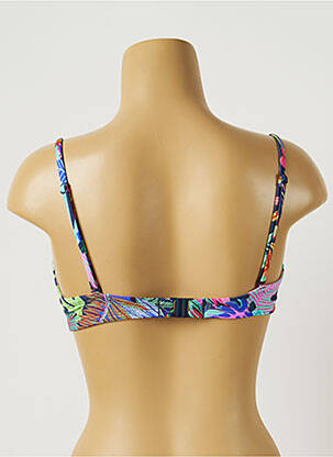 Haut de maillot de bain stretch haut soutien-gorge balconnet bleu CHERRY BEACH femme