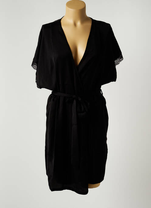 Déshabillé légère et transparente noir VALEGE femme