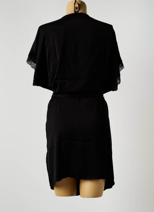 Déshabillé légère et transparente noir VALEGE femme