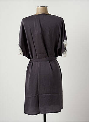Déshabillé fermeture liens à nouer gris VALEGE femme
