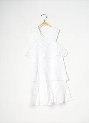 Robe mi-longue sans manche sans manche blanc CATIMINI fille