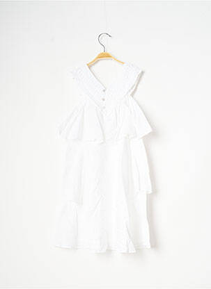 Robe mi-longue sans manche sans manche blanc CATIMINI fille