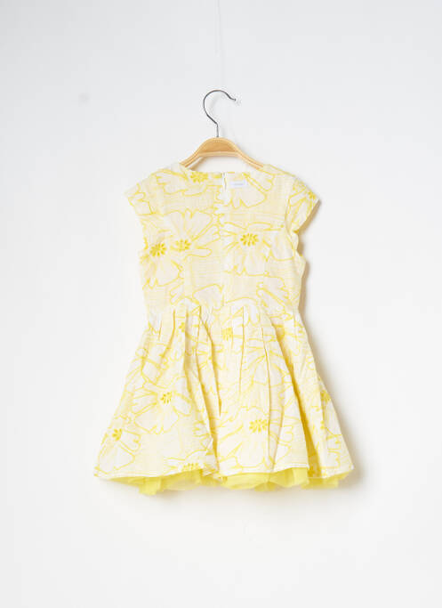 Robe mi-longue jaune CATIMINI fille