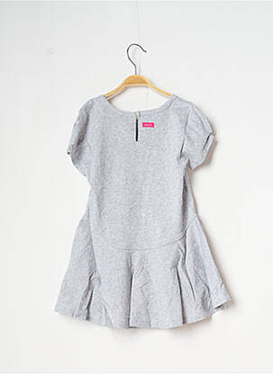 Robe mi-longue manches courtes manches courtes gris CATIMINI fille