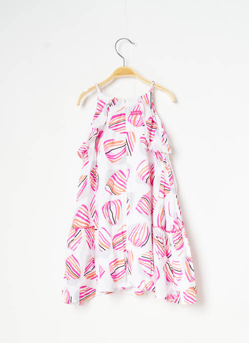 Robe mi-longue fines bretelles fines bretelles blanc CATIMINI fille