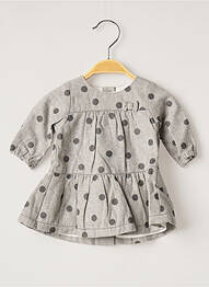 Robe mi-longue doublure manches longues gris ABSORBA fille