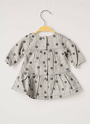 Robe mi-longue doublure manches longues gris ABSORBA fille