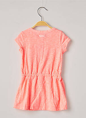 Robe mi-longue manches courtes manches courtes orange CATIMINI fille