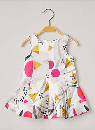 Robe mi-longue sans manche sans manche blanc CATIMINI fille