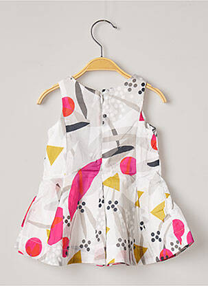 Robe mi-longue sans manche sans manche blanc CATIMINI fille