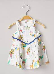 Robe mi-longue fines bretelles fines bretelles blanc CATIMINI fille