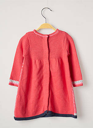 Robe pull fermeture pressionnée manches longues rose CATIMINI fille