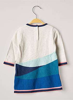 Robe pull fermeture pressionnée manches longues gris CATIMINI fille
