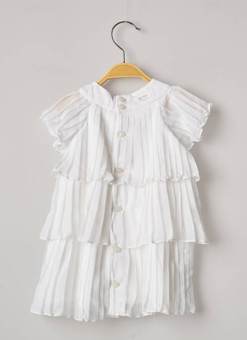 Robe mi-longue blanc CATIMINI pour fille