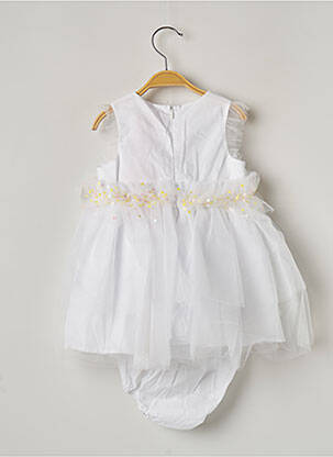 Ensemble short tissage popeline blanc LILI GAUFRETTE fille