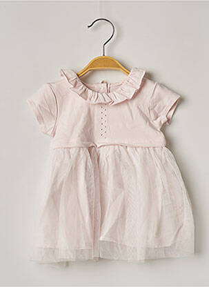 Robe mi-longue manches courtes manches courtes rose ABSORBA fille