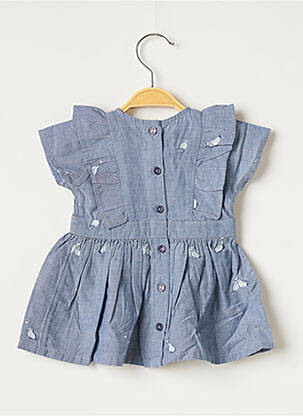 Robe mi-longue manches courtes manches courtes bleu ABSORBA fille