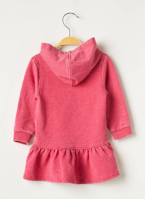 Robe pull rose 3 POMMES pour fille