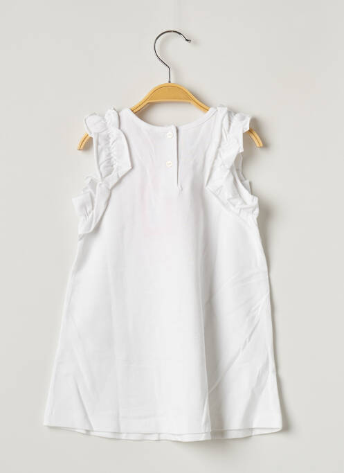 Robe mi-longue blanc LILI GAUFRETTE fille