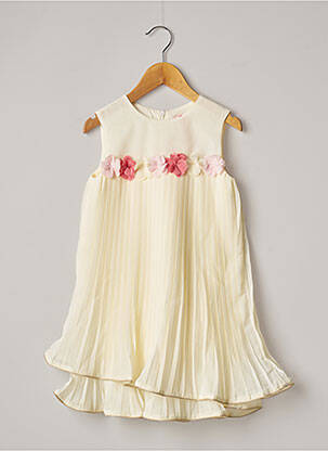Robe mi-longue sans manche sans manche jaune LILI GAUFRETTE fille