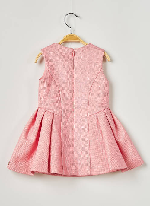 Robe mi-longue rose LILI GAUFRETTE pour fille