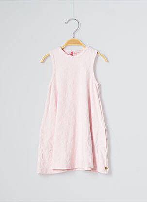 Robe mi-longue sans manche sans manche rose LILI GAUFRETTE fille