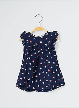 Robe mi-longue sans manche sans manche bleu JEAN BOURGET fille