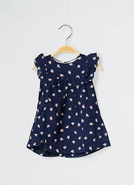 Robe mi-longue sans manche sans manche bleu JEAN BOURGET fille