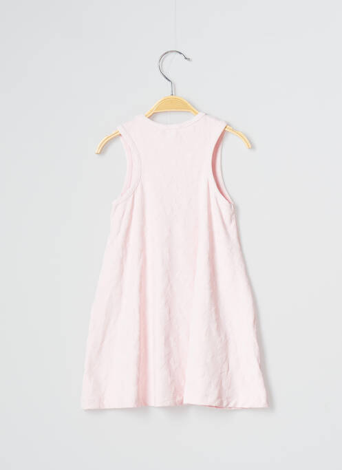 Robe mi-longue rose LILI GAUFRETTE pour fille