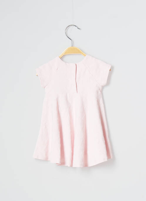 Robe mi-longue rose LILI GAUFRETTE pour fille