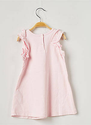 Robe mi-longue manches courtes manches courtes blanc LILI GAUFRETTE fille