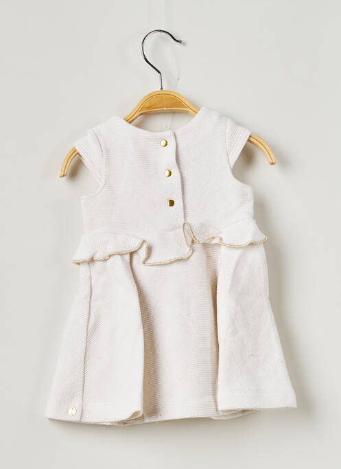 Robe mi-longue blanc LILI GAUFRETTE pour fille