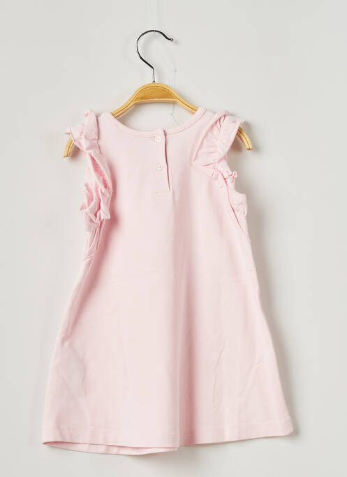 Robe mi-longue rose LILI GAUFRETTE pour fille