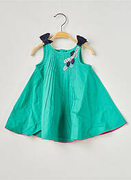 Robe mi-longue sans manche sans manche vert CATIMINI fille