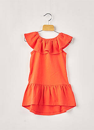Robe mi-longue orange LILI GAUFRETTE fille